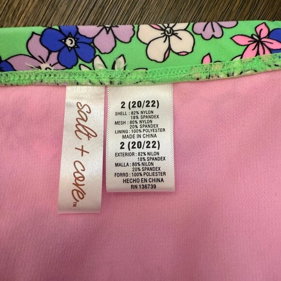 Salt + Cove Plus Size Peony Party Bikini Bottoms Size 20 - Picture 8 of 8